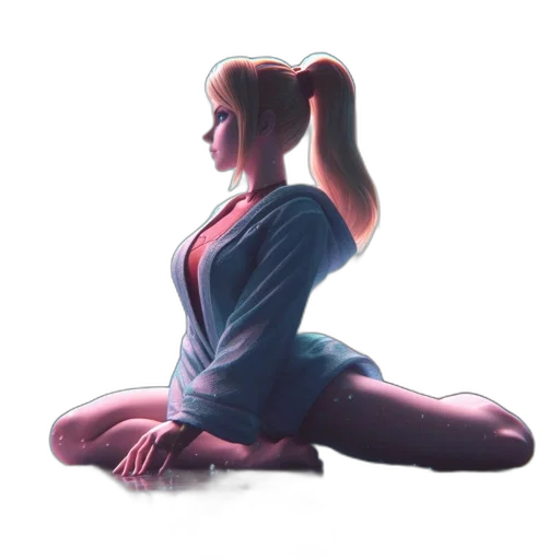 staff, dress, concept art, 3d render transparent PNG cut-out