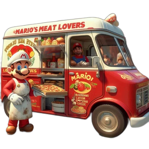 food, concept art, 3d render, cartoon transparent PNG cut-out