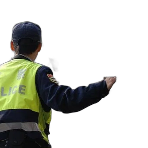 staff, jacket, police, officer transparent PNG cut-out