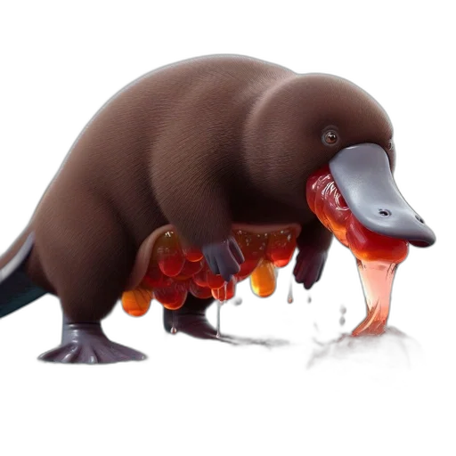 animal, creature, food, 3d render transparent PNG cut-out