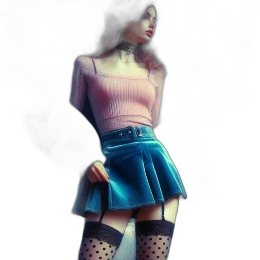 dress, concept art, fantasy art, 3d render transparent PNG cut-out