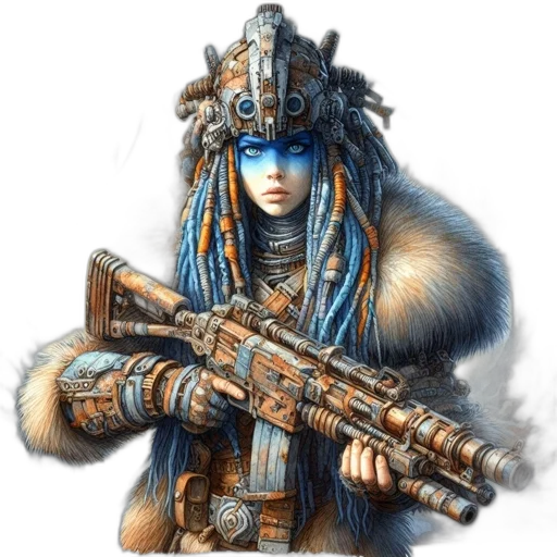 weapon, animal, staff, fantasy art transparent PNG cut-out