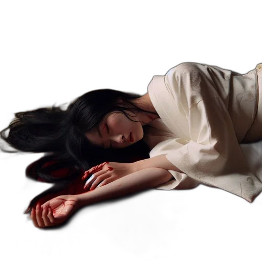 dress, hair, staff, face transparent PNG cut-out