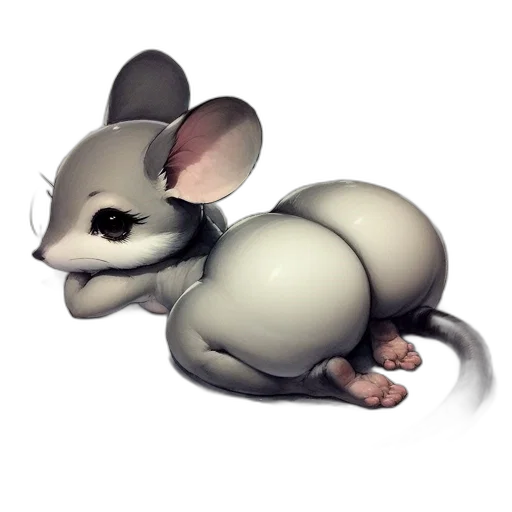 animal, creature, staff, 3d render transparent PNG cut-out