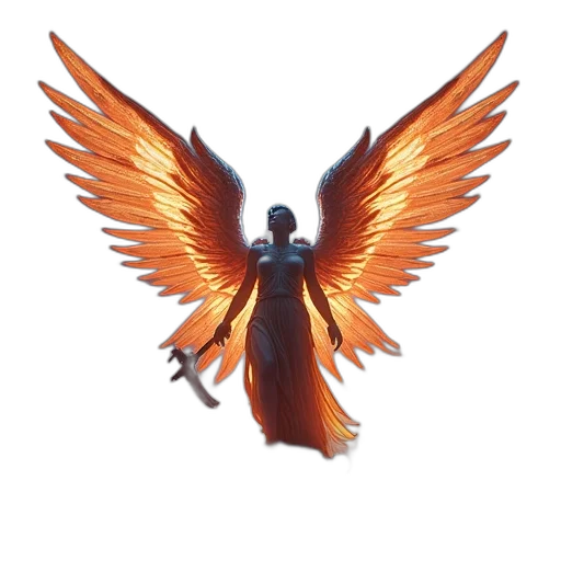 staff, weapon, concept art, 3d render transparent PNG cut-out