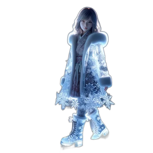 dress, jacket, shoes, creature transparent PNG cut-out