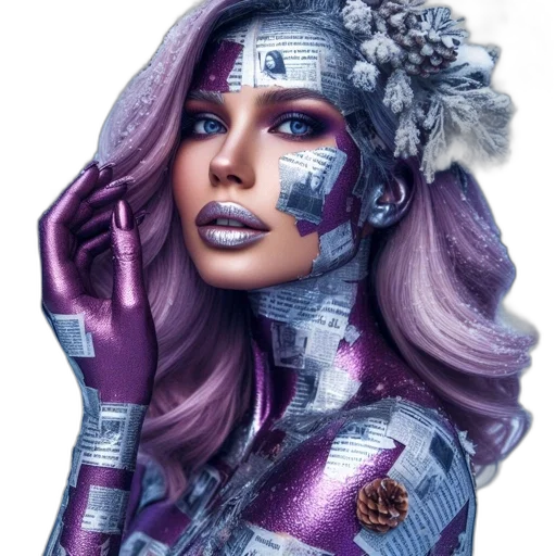 jewelry, face, robot, crown transparent PNG cut-out