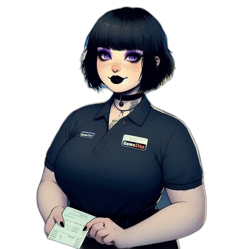 staff, dress, robot, face transparent PNG cut-out