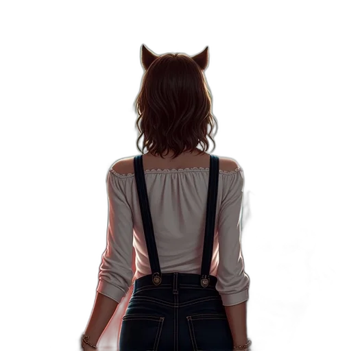 jacket, dress, staff, mask transparent PNG cut-out