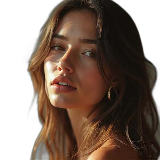face, jewelry, crown, hair transparent PNG cut-out