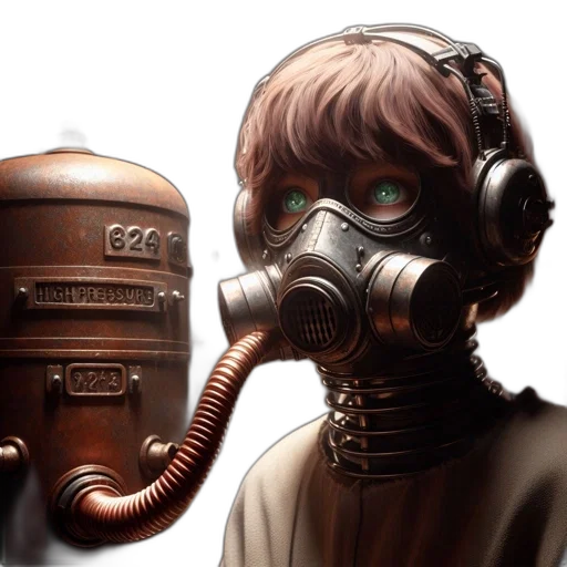 mask, robot, face, cyberpunk transparent PNG cut-out