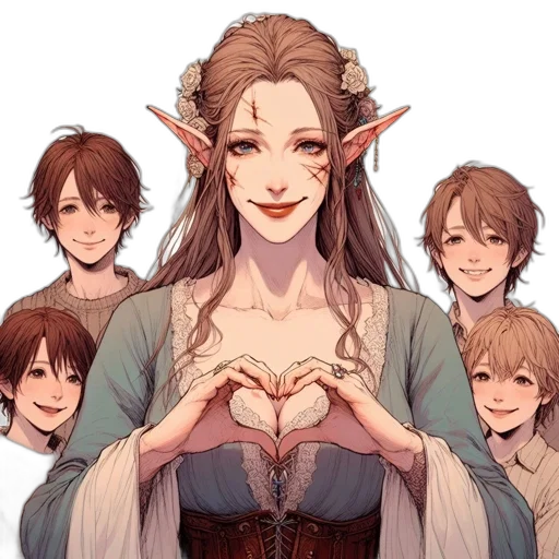 crown, staff, fantasy art, pixel art transparent PNG cut-out