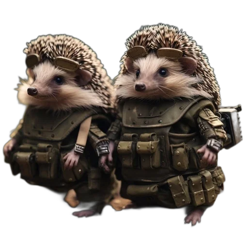 jacket, animal, hat, 3d render transparent PNG cut-out