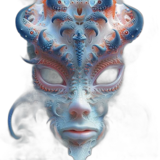 mask, face, creature, dragon transparent PNG cut-out