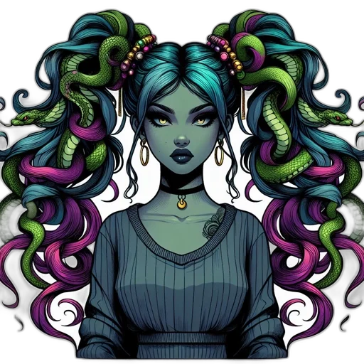 hair, pixel art, fantasy art, comic book art transparent PNG cut-out
