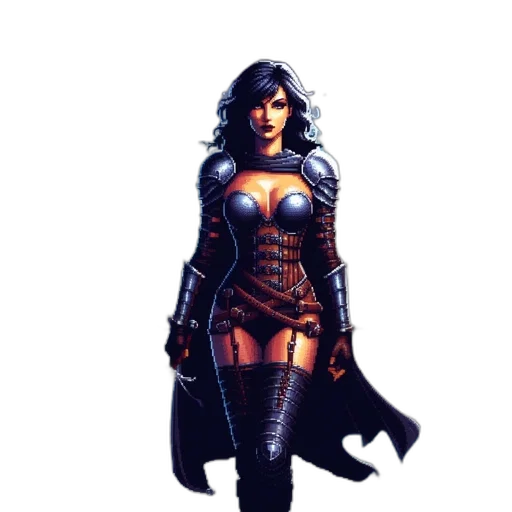 comic book art, concept art, fantasy art, pixel art transparent PNG cut-out