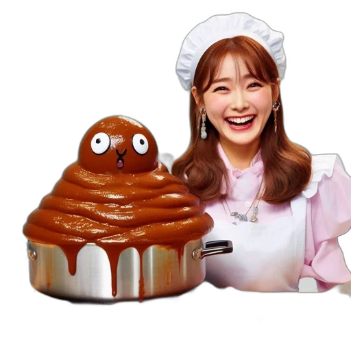 food, creature, staff, photorealistic transparent PNG cut-out
