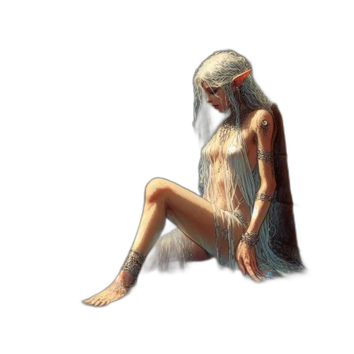 dress, mask, creature, hair transparent PNG cut-out