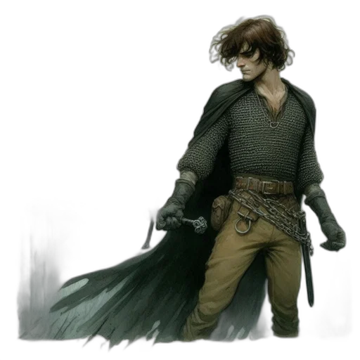 sword, staff, weapon, jacket transparent PNG cut-out