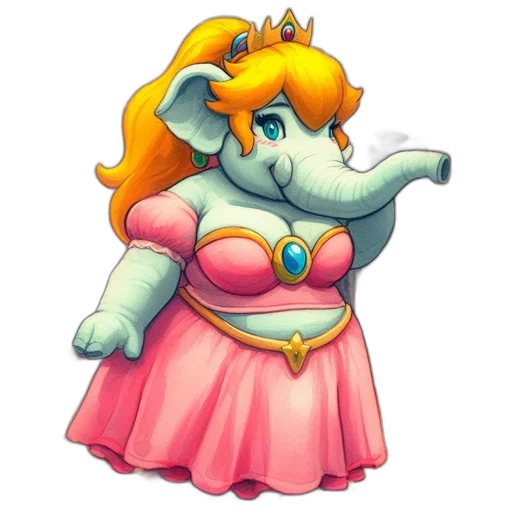 dress, staff, crown, animal transparent PNG cut-out