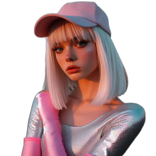 hat, jacket, face, robot transparent PNG cut-out