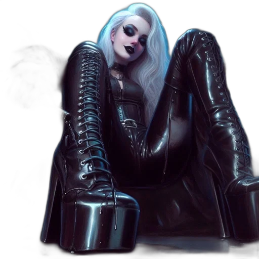 jacket, robot, concept art, cyberpunk transparent PNG cut-out