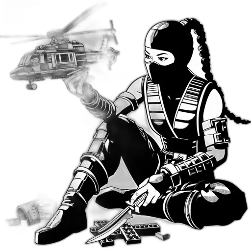 weapon, comic book art, concept art, cyberpunk transparent PNG cut-out