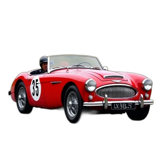 car, photorealistic, 3d render, red transparent PNG cut-out