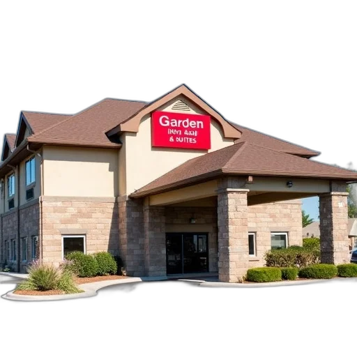 building, two-story, brown, roof transparent PNG cut-out