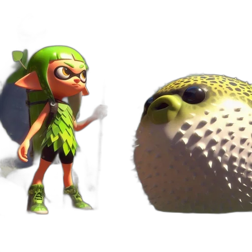 creature, animal, mask, staff transparent PNG cut-out
