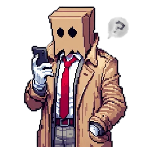 jacket, mask, robot, staff transparent PNG cut-out