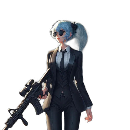 staff, weapon, jacket, robot transparent PNG cut-out