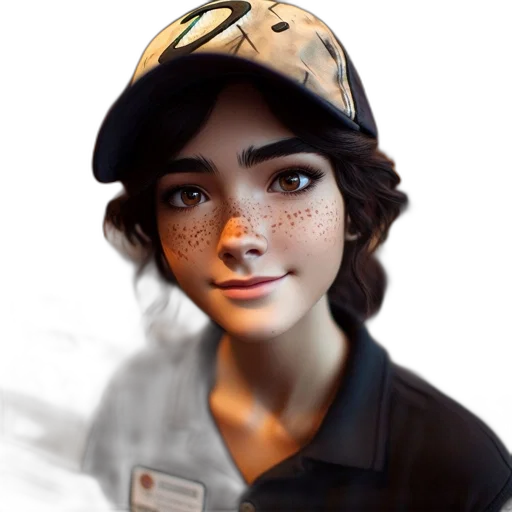 hat, staff, face, robot transparent PNG cut-out