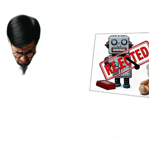robot, mask, concept art, 3d render transparent PNG cut-out