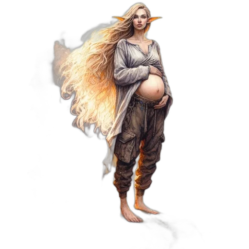 fantasy art, concept art, pixel art, watercolor transparent PNG cut-out