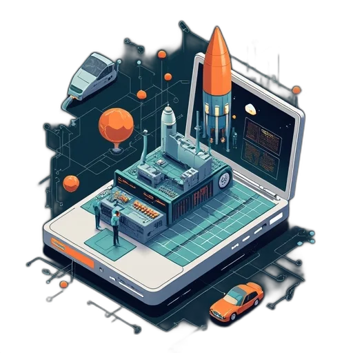 building, robot, furniture, concept art transparent PNG cut-out