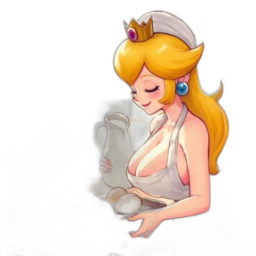 crown, staff, dress, pixel art transparent PNG cut-out