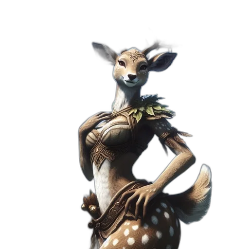 dress, animal, staff, creature transparent PNG cut-out