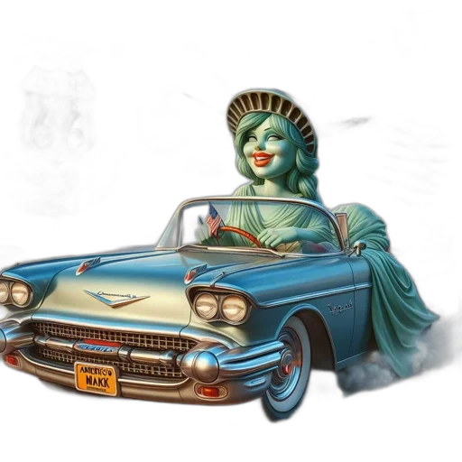 car, concept art, photorealistic, 3d render transparent PNG cut-out