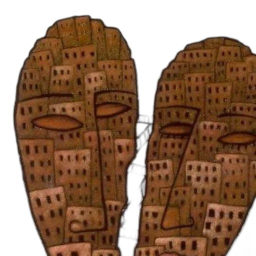 shoes, mask, face, concept art transparent PNG cut-out