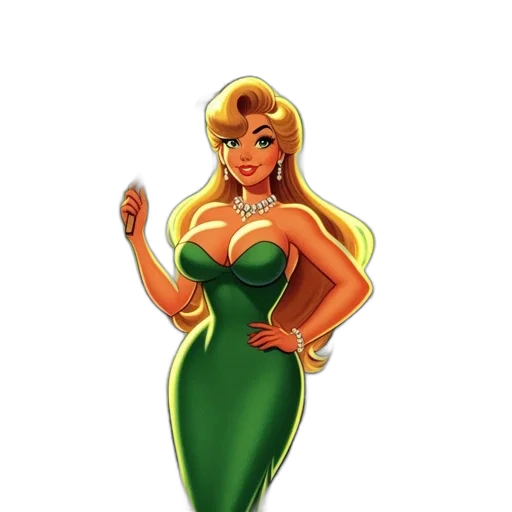 dress, crown, comic book art, concept art transparent PNG cut-out
