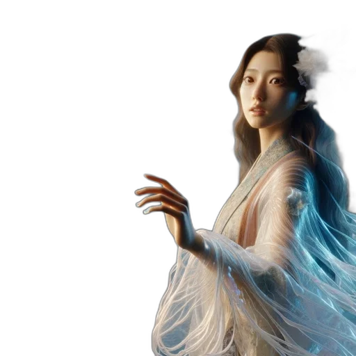 dress, dragon, photorealistic, concept art transparent PNG cut-out