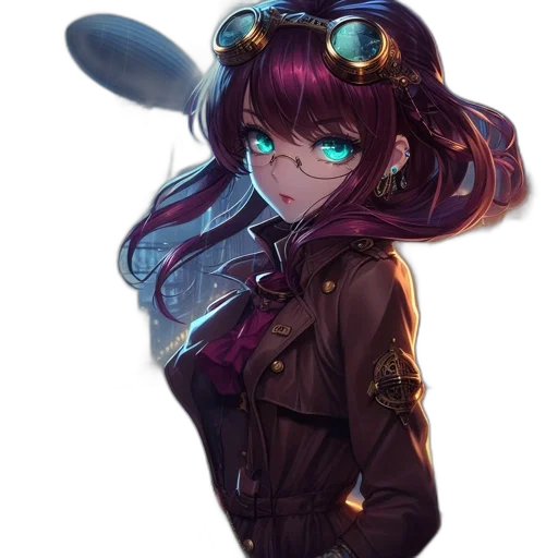 jacket, staff, weapon, face transparent PNG cut-out