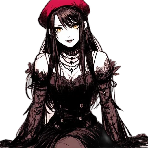 hat, dress, crown, staff transparent PNG cut-out