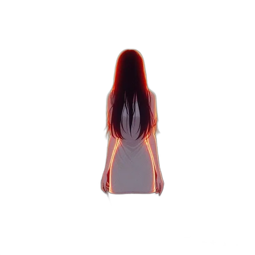 hair, dress, creature, face transparent PNG cut-out