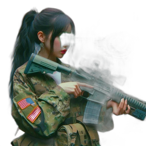 weapon, jacket, mask, face transparent PNG cut-out