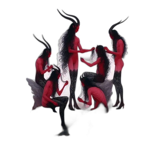 dragon, staff, creature, dress transparent PNG cut-out