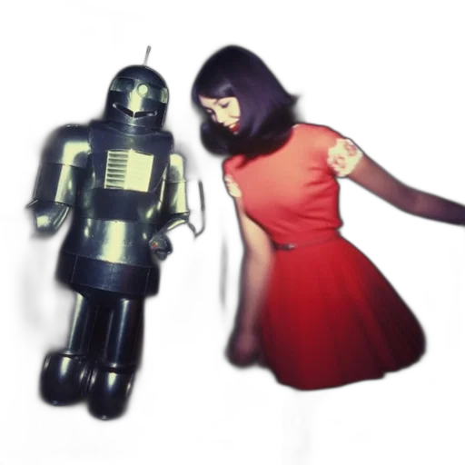 robot, dress, 3d render, concept art transparent PNG cut-out