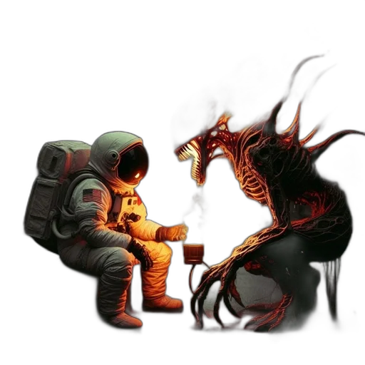 creature, robot, dragon, concept art transparent PNG cut-out