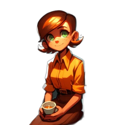 staff, dress, face, robot transparent PNG cut-out